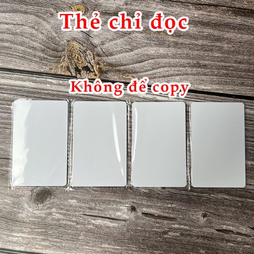 Phôi thẻ từ ATM ID 125 Khz cho thang máy, thẻ xe (Thẻ chỉ đọc)